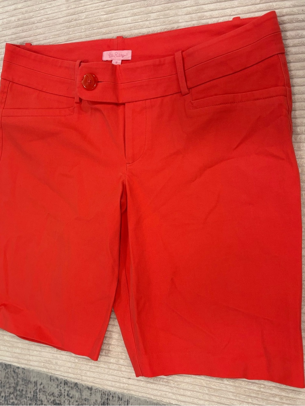 Lilly Pulitzer Coral Mid-Rise Women's Shorts